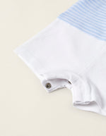 Cargar imagen en el visor de la galería, Bombacho Polo Azul Short Blanco