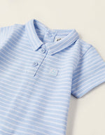 Cargar imagen en el visor de la galería, Bombacho Polo Azul Short Blanco
