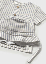 Cargar imagen en el visor de la galería, Conjunto Camisa y Short Rayas con Gorrito