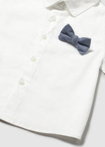 Cargar imagen en el visor de la galería, Conjunto Camisa Short Tirantes Azul con Moño