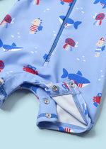 Cargar imagen en el visor de la galería, Traje de Baño Tiburones con Gorrito