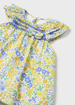 Cargar imagen en el visor de la galería, Vestido Florecitas Verde Azul