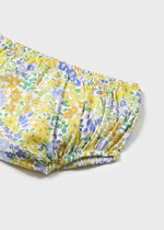Cargar imagen en el visor de la galería, Vestido Florecitas Verde Azul
