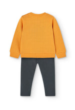 Cargar imagen en el visor de la galería, Conjunto Sudadera Mostaza Pantalón Gris