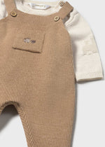 Cargar imagen en el visor de la galería, Conjunto Overol Café Camiseta