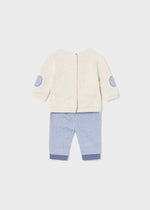 Cargar imagen en el visor de la galería, Conjunto Sudadera Osito Pantalón Azul