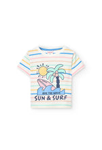 Cargar imagen en el visor de la galería, Conjunto Camiseta Palmas Short Azul