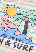 Cargar imagen en el visor de la galería, Conjunto Camiseta Palmas Short Azul