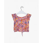 Cargar imagen en el visor de la galería, Conjunto Camiseta Flores Falda Mezclilla