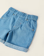 Cargar imagen en el visor de la galería, Conjunto Camisa Rayas Short Azul