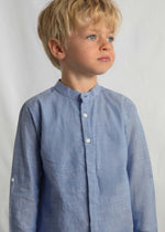 Cargar imagen en el visor de la galería, Conjunto Camisa Azul Short Rayas