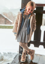 Cargar imagen en el visor de la galería, Vestido Celeste Estampado