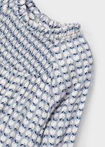 Cargar imagen en el visor de la galería, Vestido Celeste Estampado