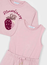 Cargar imagen en el visor de la galería, Vestido Rosa con Sudadera Fresa