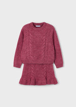 Cargar imagen en el visor de la galería, Conjunto Suéter y Falda Cereza