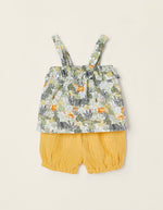 Cargar imagen en el visor de la galería, Conjunto Blusa Jungla Short Mostaza