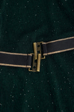 Cargar imagen en el visor de la galería, Vestido Pana Verde Cinturón