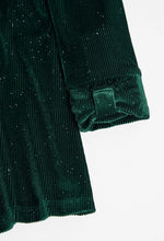 Cargar imagen en el visor de la galería, Vestido Pana Verde Cinturón