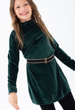 Cargar imagen en el visor de la galería, Vestido Pana Verde Cinturón