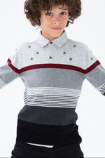 Cargar imagen en el visor de la galería, Suéter Gris Estrellas