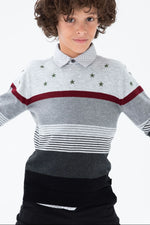 Cargar imagen en el visor de la galería, Suéter Gris Estrellas