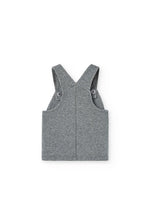 Cargar imagen en el visor de la galería, Conjunto Vestido Gris Moño Blusa Lunares