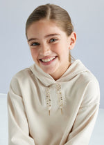 Cargar imagen en el visor de la galería, Conjunto Sudadera y Pantalón Beige