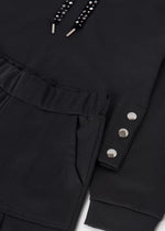 Cargar imagen en el visor de la galería, Conjunto Sudadera y Pantalón Negro