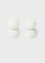 Cargar imagen en el visor de la galería, Set Calcetines y Bandita Pompón Crudo