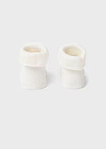 Cargar imagen en el visor de la galería, Set Calcetines y Bandita Pompón Crudo