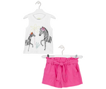 Cargar imagen en el visor de la galería, Conjunto Camiseta Cebras Short Rosa