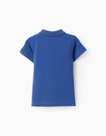 Cargar imagen en el visor de la galería, Conjunto Polo Azul Short Rayas