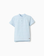 Cargar imagen en el visor de la galería, Conjunto Camiseta Azul Short Khaki
