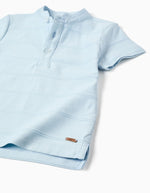 Cargar imagen en el visor de la galería, Conjunto Camiseta Azul Short Khaki