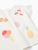 Cargar imagen en el visor de la galería, Conjunto Camiseta Frutas Short Coral