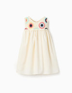 Cargar imagen en el visor de la galería, Vestido Beige Crochet Colores