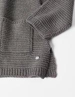 Cargar imagen en el visor de la galería, Abrigo Tejido Gris