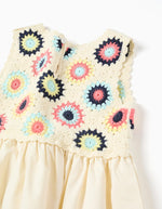 Cargar imagen en el visor de la galería, Vestido Beige Crochet