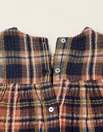 Cargar imagen en el visor de la galería, Vestido Cuadros Marino