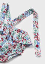 Cargar imagen en el visor de la galería, Conjunto Vestido Flores Camiseta y Gorrito