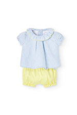 Cargar imagen en el visor de la galería, Conjunto Blusa Rayas Short