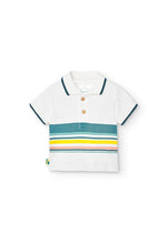 Cargar imagen en el visor de la galería, Conjunto Polo Rayas Short Azul