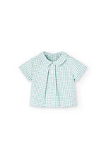 Cargar imagen en el visor de la galería, Conjunto Camisa Cuadros Short Khaki