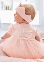 Cargar imagen en el visor de la galería, Vestido Rosa Mariposa con Coronita