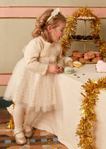 Cargar imagen en el visor de la galería, Vestido Suéter Beige Tul