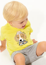 Cargar imagen en el visor de la galería, Conjunto 2 Camiseta Perrito Short Gris