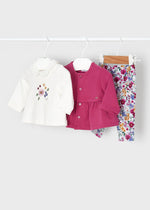 Cargar imagen en el visor de la galería, Conjunto Chamarra Rosa Blusa y Pantalón