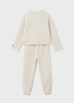 Cargar imagen en el visor de la galería, Conjunto Sudadera Pantalón Beige