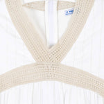 Cargar imagen en el visor de la galería, Vestido Beige Rayas Doradas
