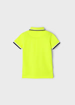 Cargar imagen en el visor de la galería, Conjunto Polo Amarilla Flúor Short Mezclilla